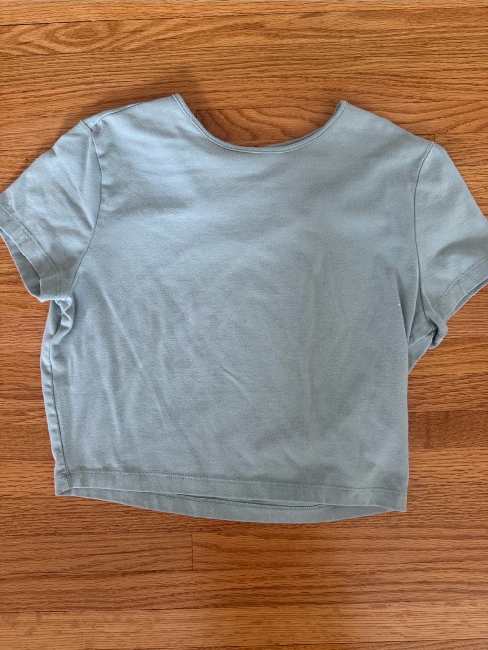 wild fable Light Blue Cropped Tee